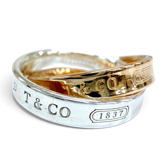Tiffany & Co. Interlocking Circle 18K Yellow Gold Ring – front view