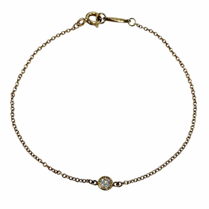 Tiffany & Co. Elsa Peretti 18K Yellow Gold Diamond Bracelet – front view