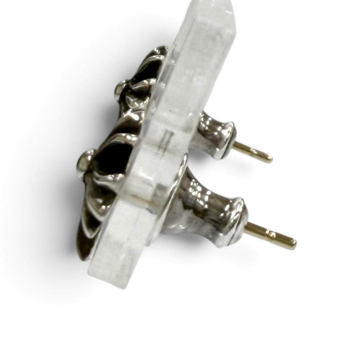 Chrome Hearts No.2 Ch Crs Ch Cross Sterling Silver Single Earring – detail view