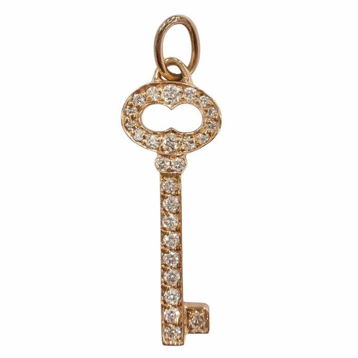 Tiffany & Co. Key 18K Rose Gold Pendant – front view