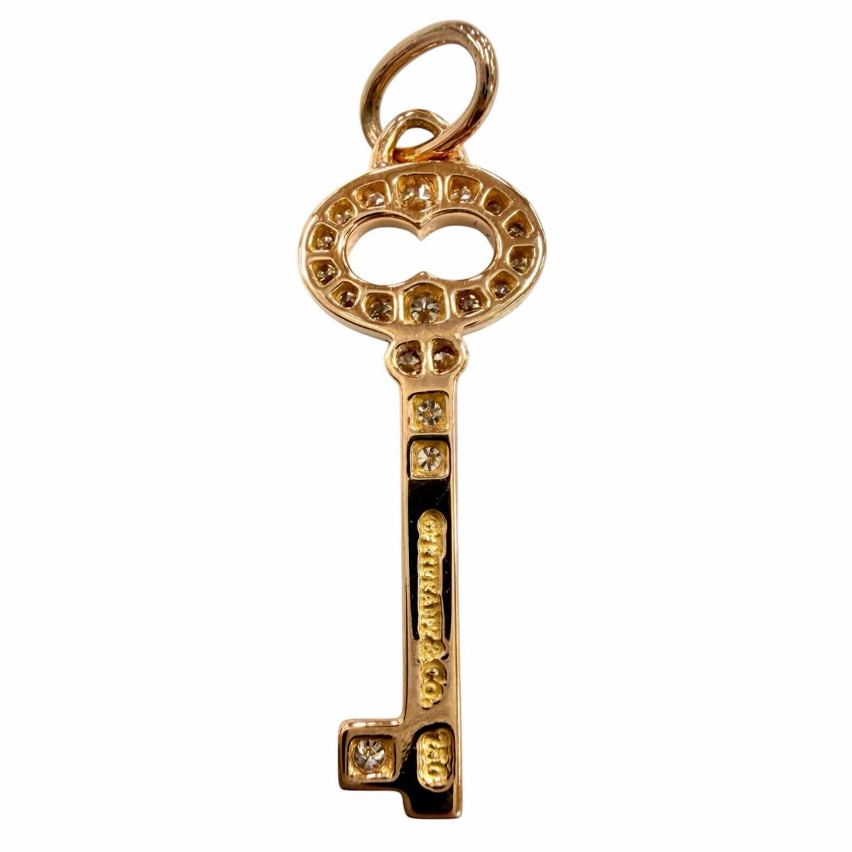 Tiffany & Co. Key 18K Rose Gold Pendant – pendant detail