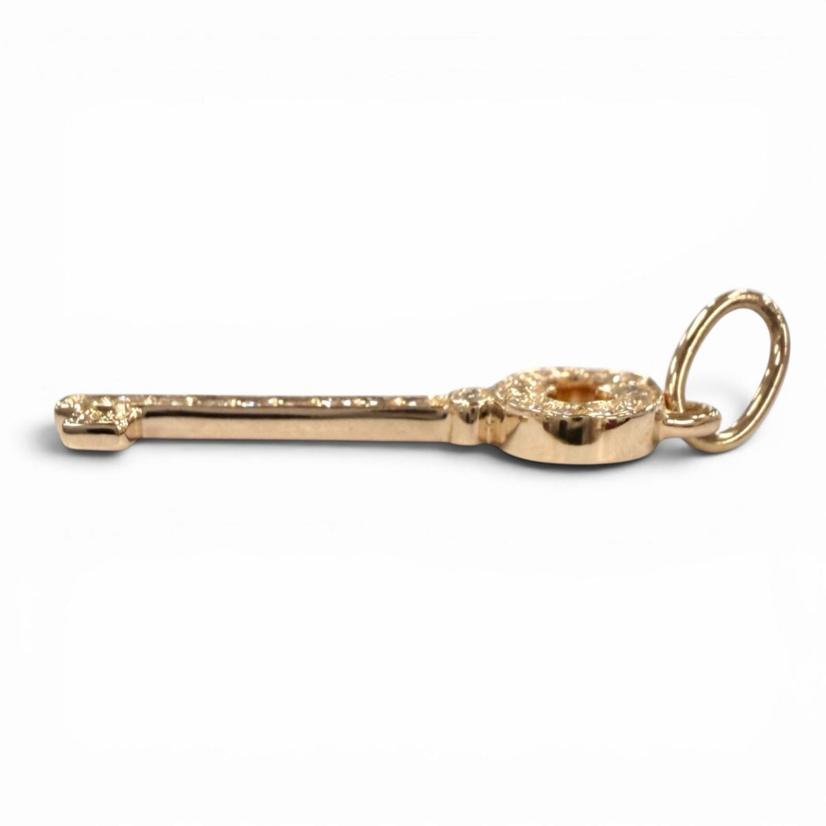 Tiffany & Co. Key 18K Rose Gold Pendant – full length
