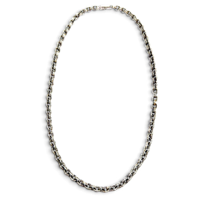 Chrome Hearts Paper Chain Sterling Silver Necklace – front view