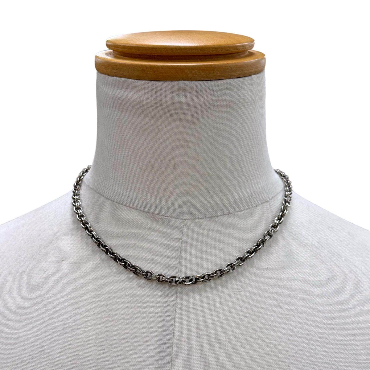 Chrome Hearts Paper Chain Sterling Silver Necklace – pendant detail