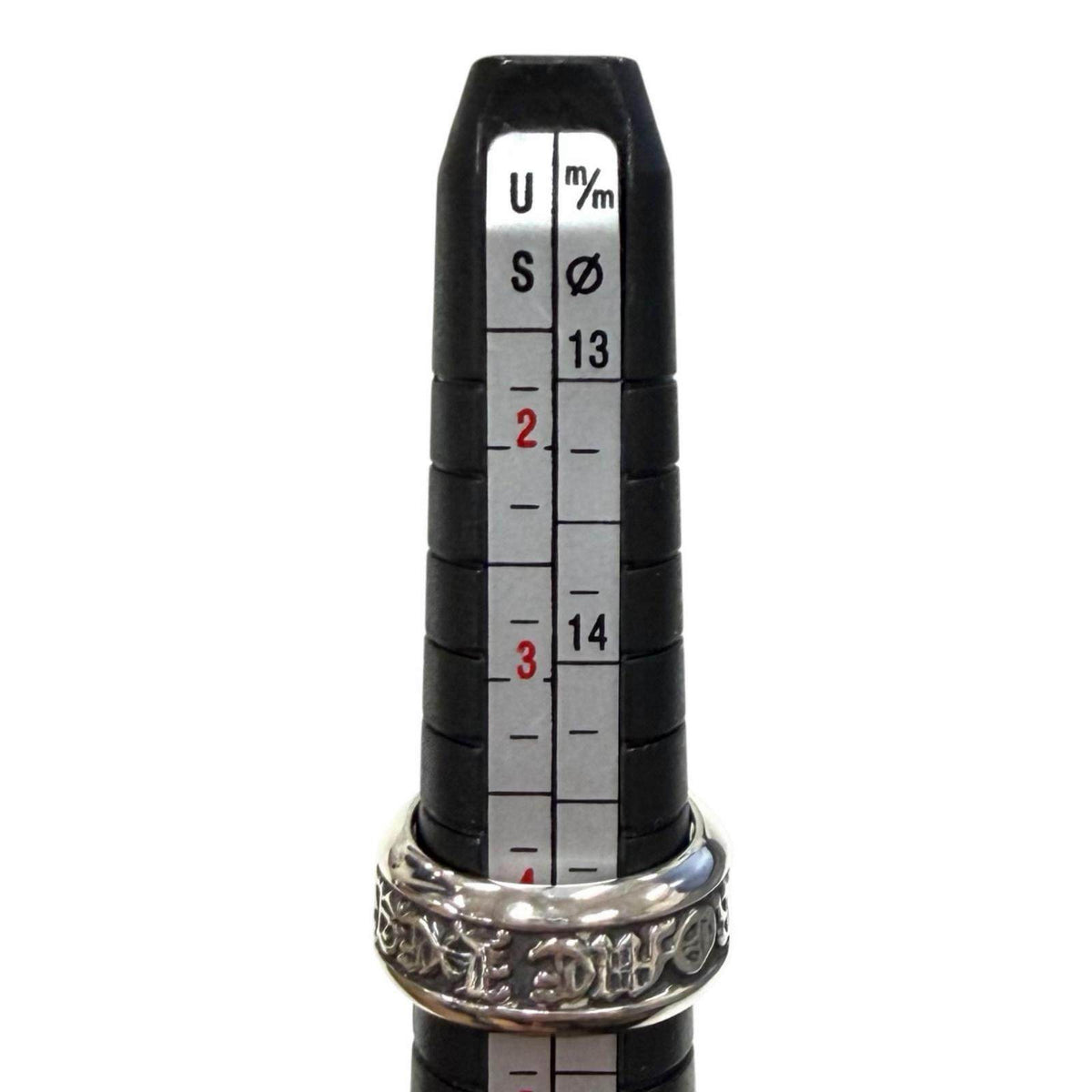 Chrome Hearts Sm Scroll Label Sterling Silver Ring – image 10
