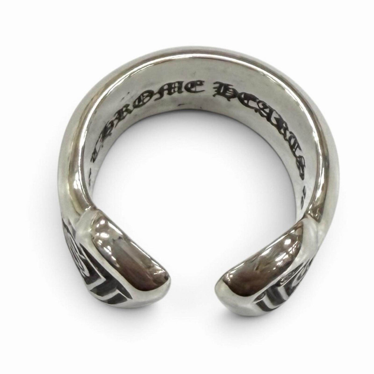 Chrome Hearts Sm Scroll Label Sterling Silver Ring – packaging