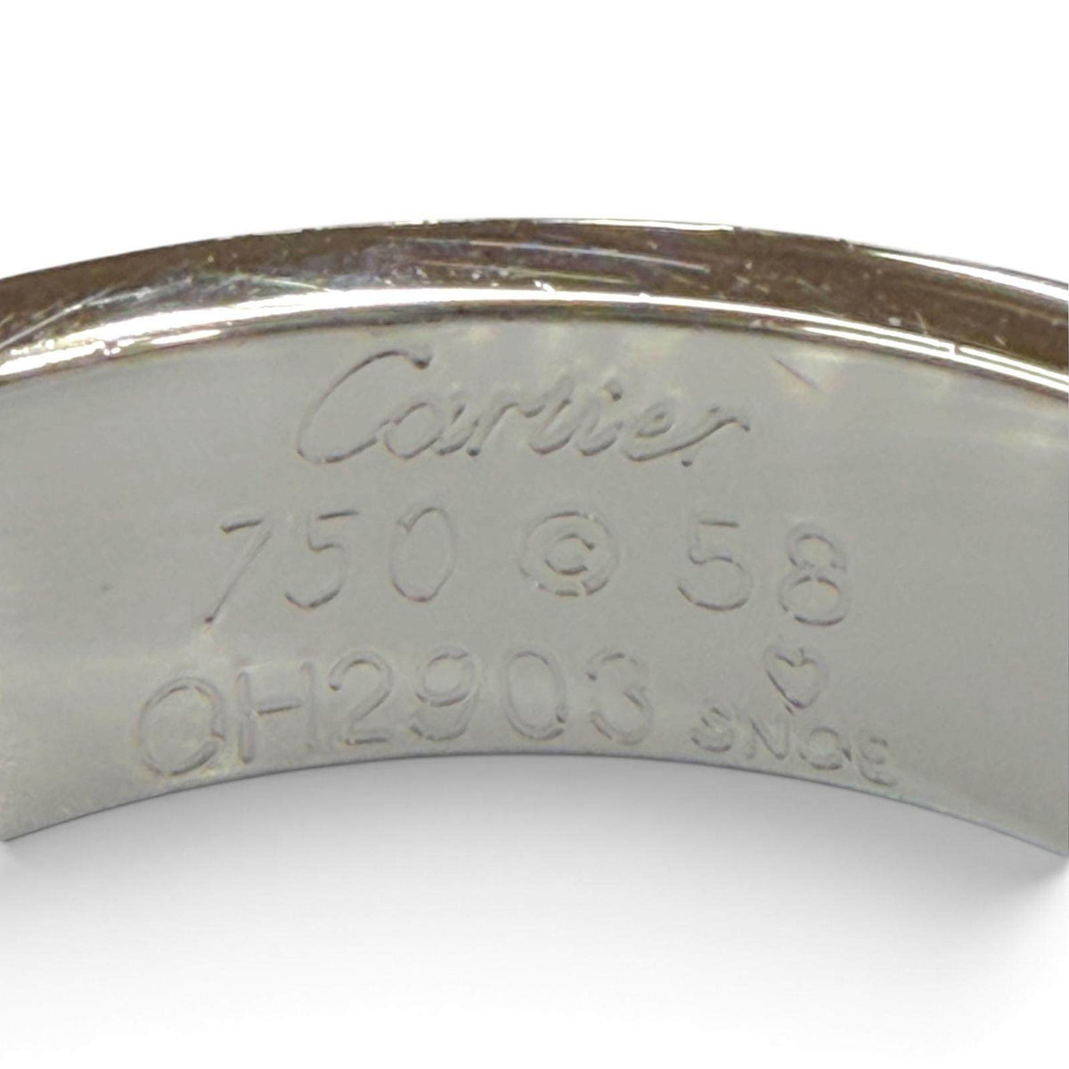Cartier Love Black 18K White Gold Sapphire Ring – alternate view