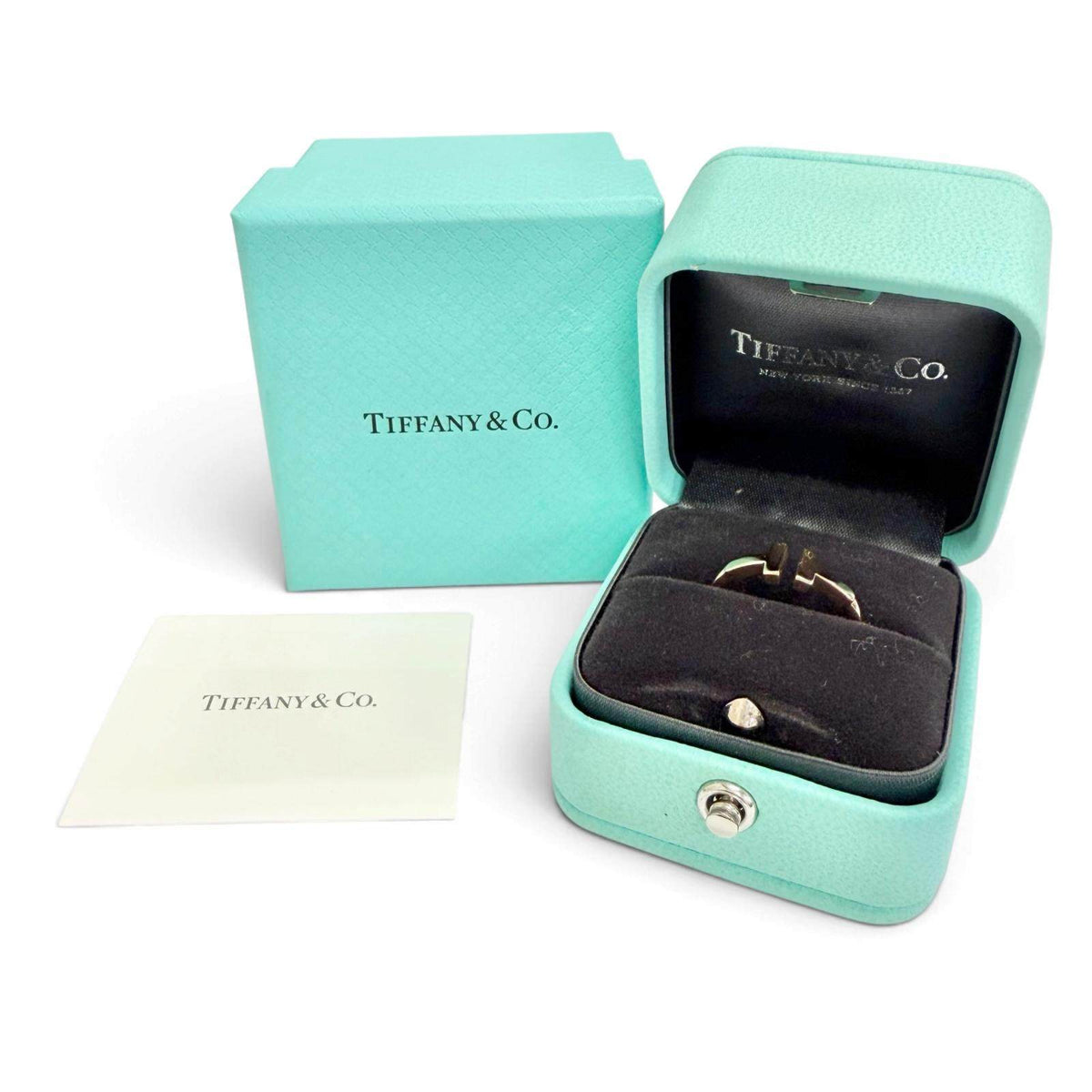 Tiffany & Co. T Wire 18K Rose Gold Ring – side view