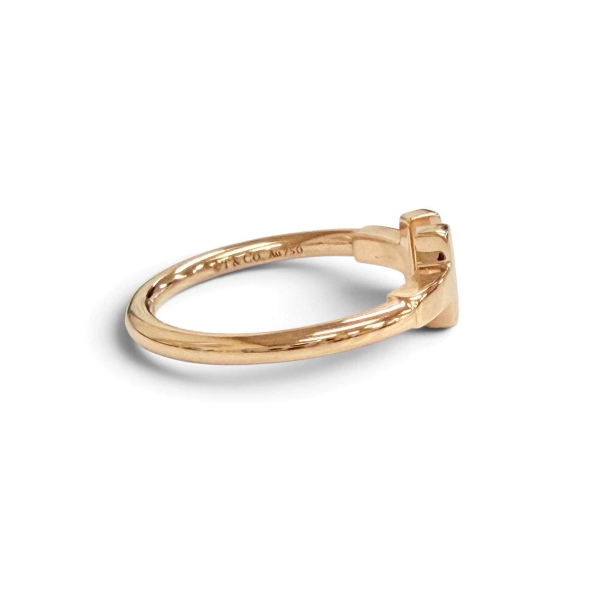 Tiffany & Co. T Wire 18K Rose Gold Ring – inside band