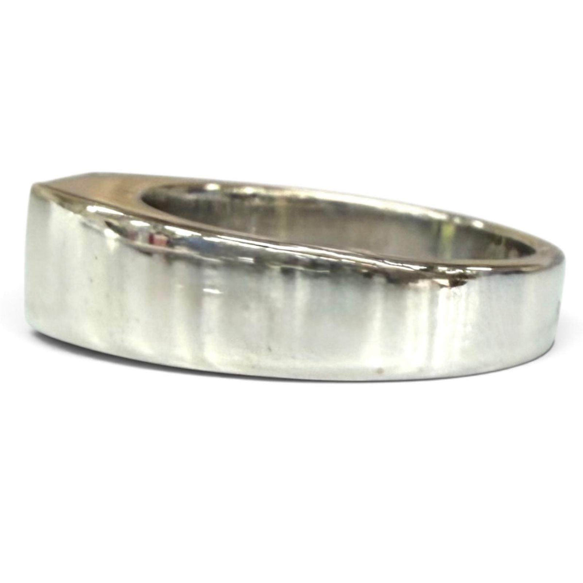 Cartier Tank 18K White Gold Peridot Ring – side view