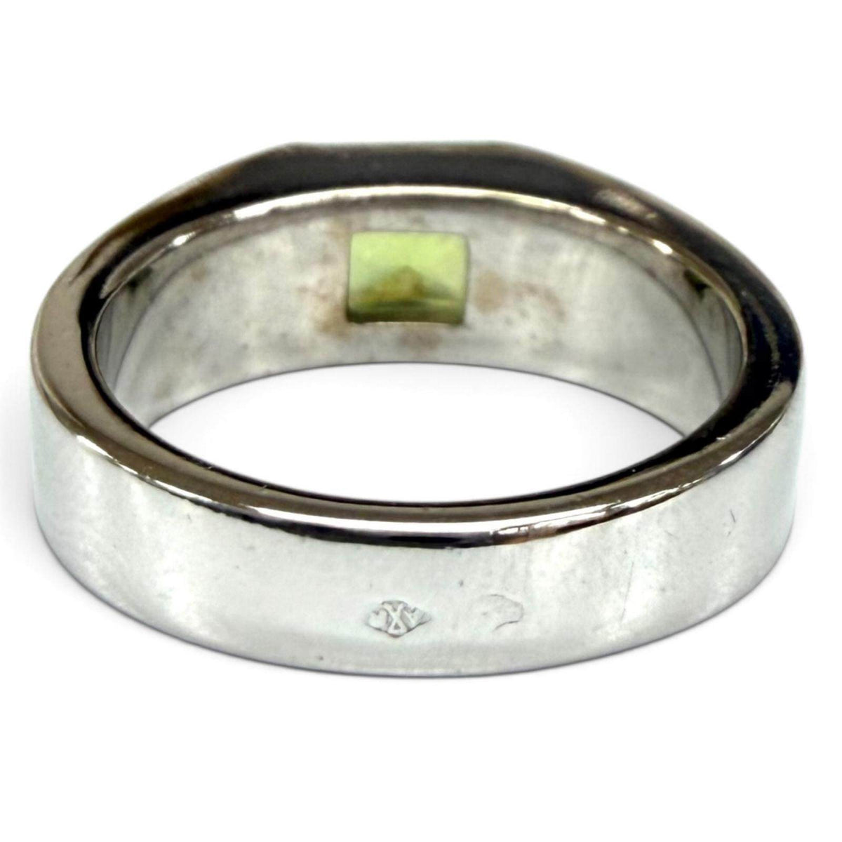 Cartier Tank 18K White Gold Peridot Ring – top view