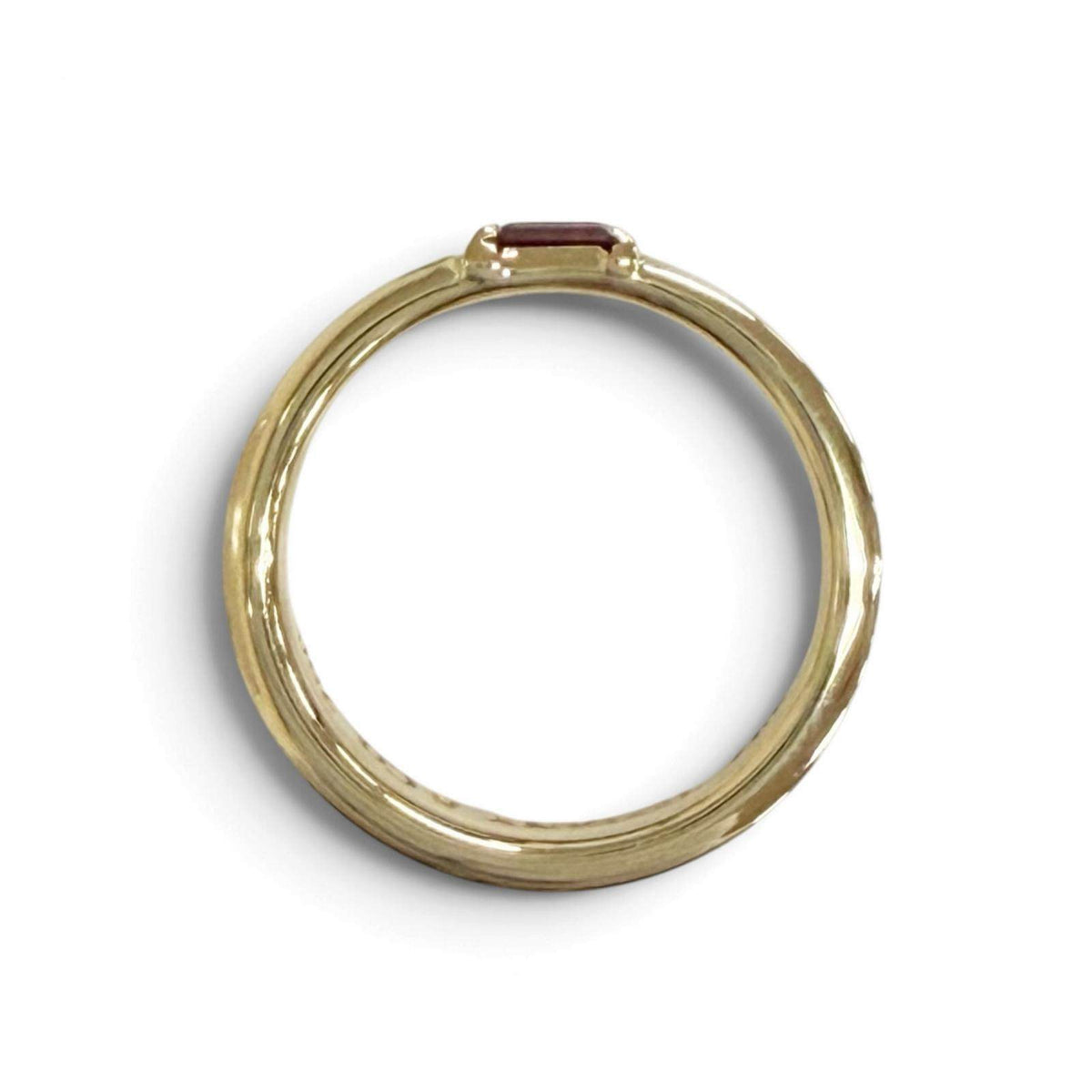 Tiffany & Co. Stacking 18K Yellow Gold Ruby Ring – packaging