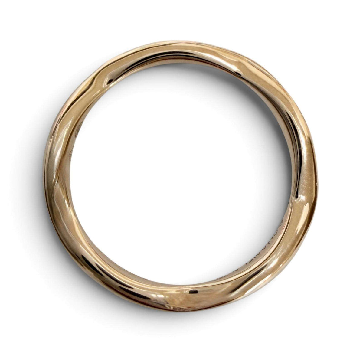 Chanel Camellia 18K Rose Gold Diamond Ring – inside band
