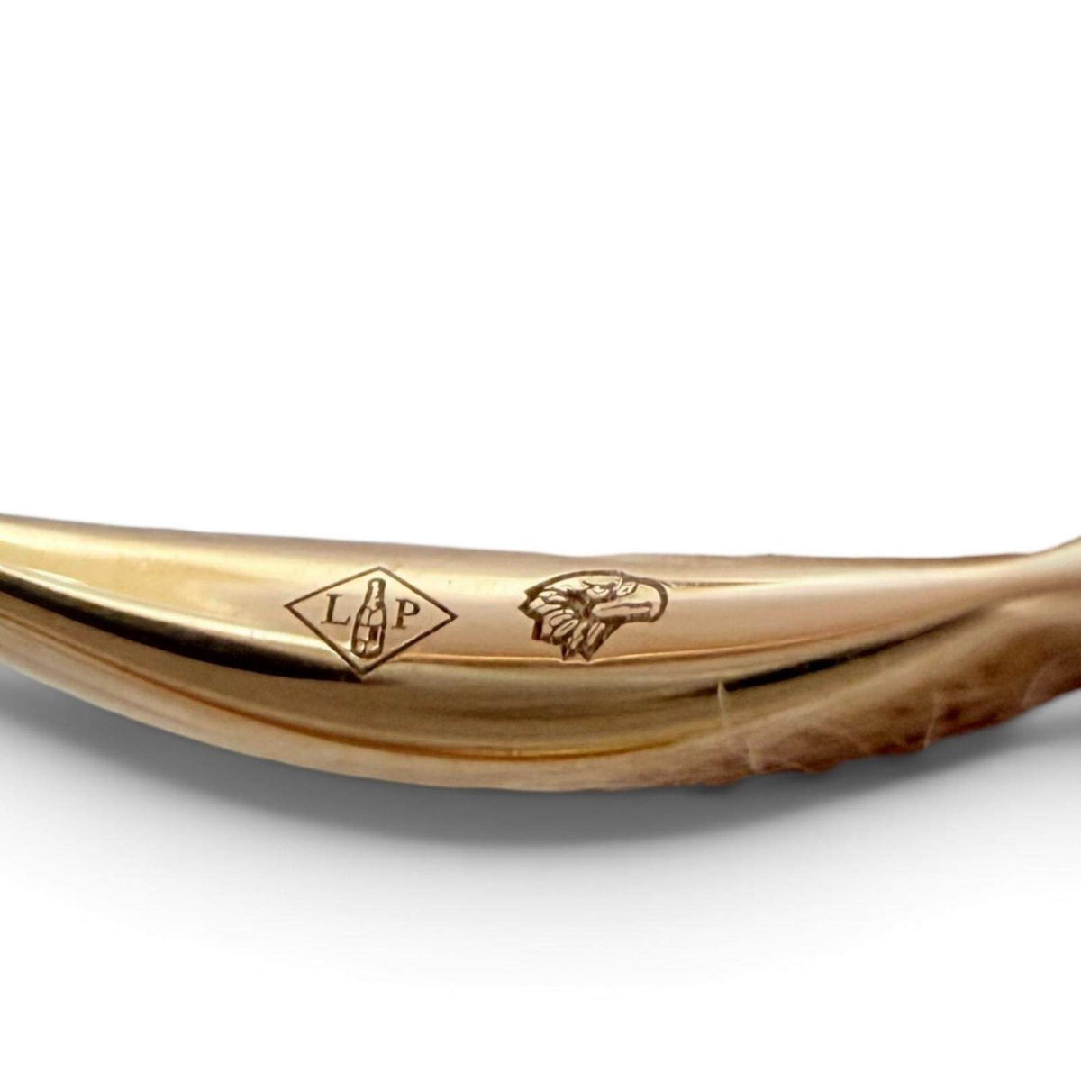 Chanel Camellia 18K Rose Gold Diamond Ring – close-up