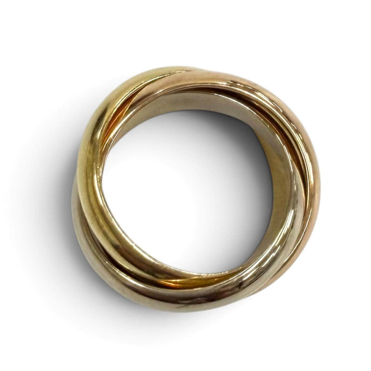 Cartier Trinity 18K Rose Gold Ring – top view