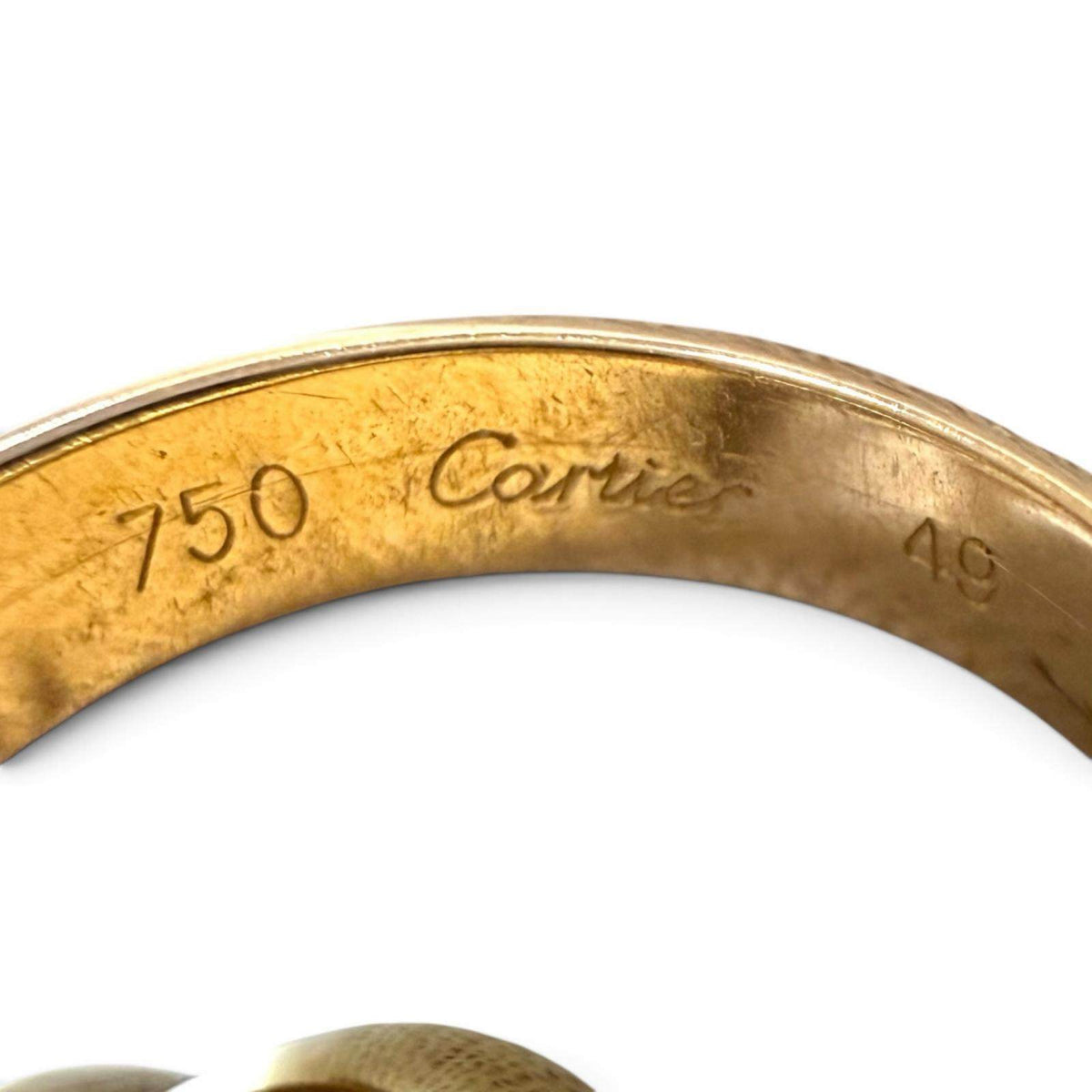 Cartier Trinity 18K Rose Gold Ring – inside band