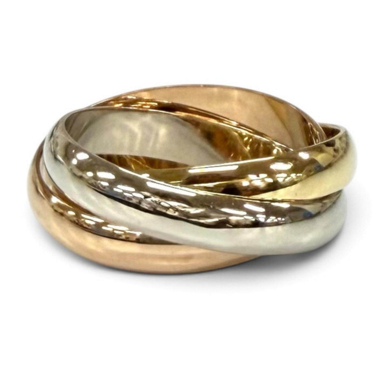 Cartier Trinity 18K Yellow Gold Ring – top view