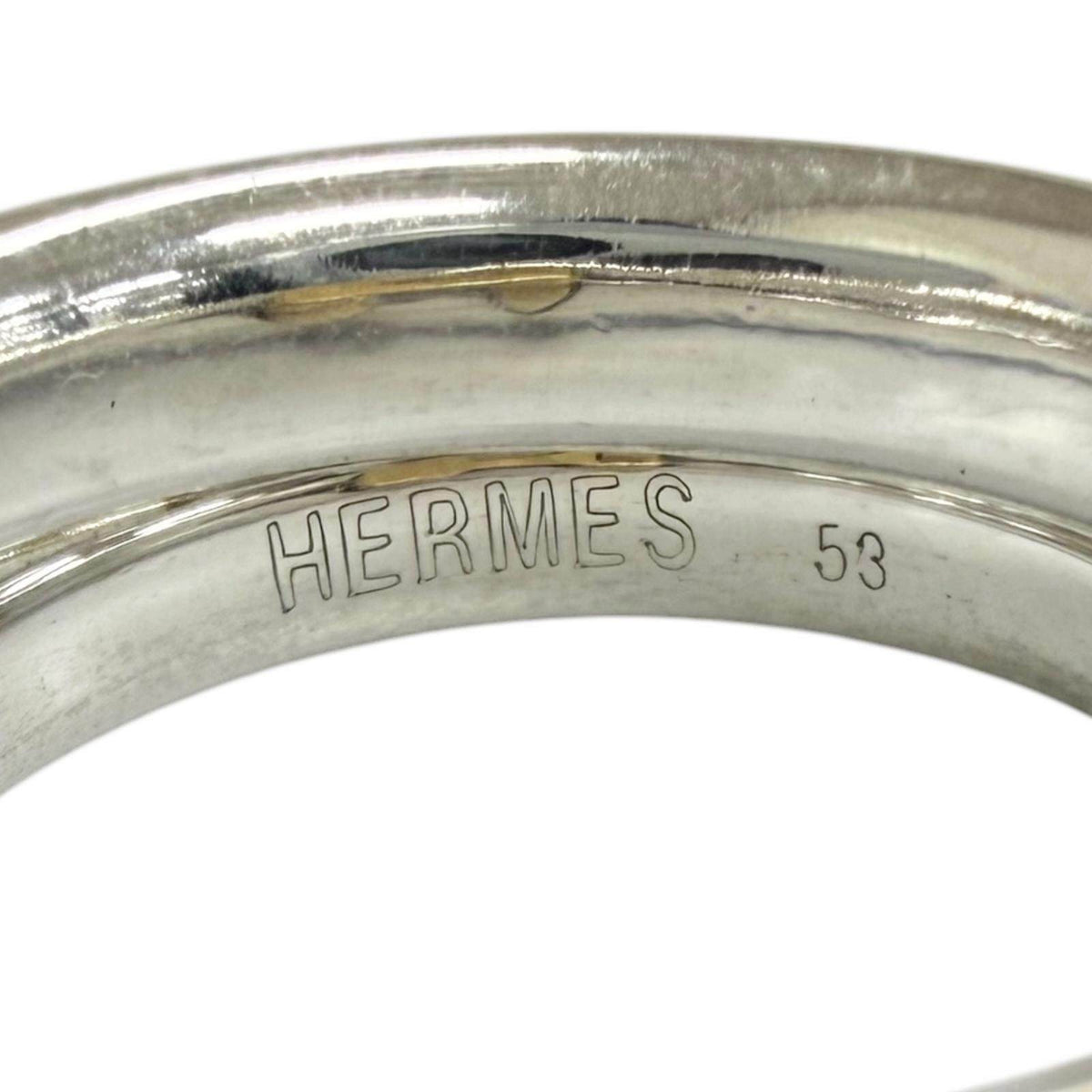 Hermès Oramp H Logo Sterling Silver Ring – alternate view