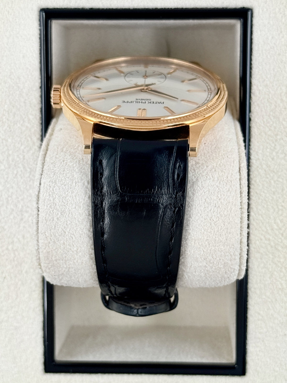 Patek Philippe Calatrava 40mm 6119R Rose Gold White Dial – bracelet and clasp