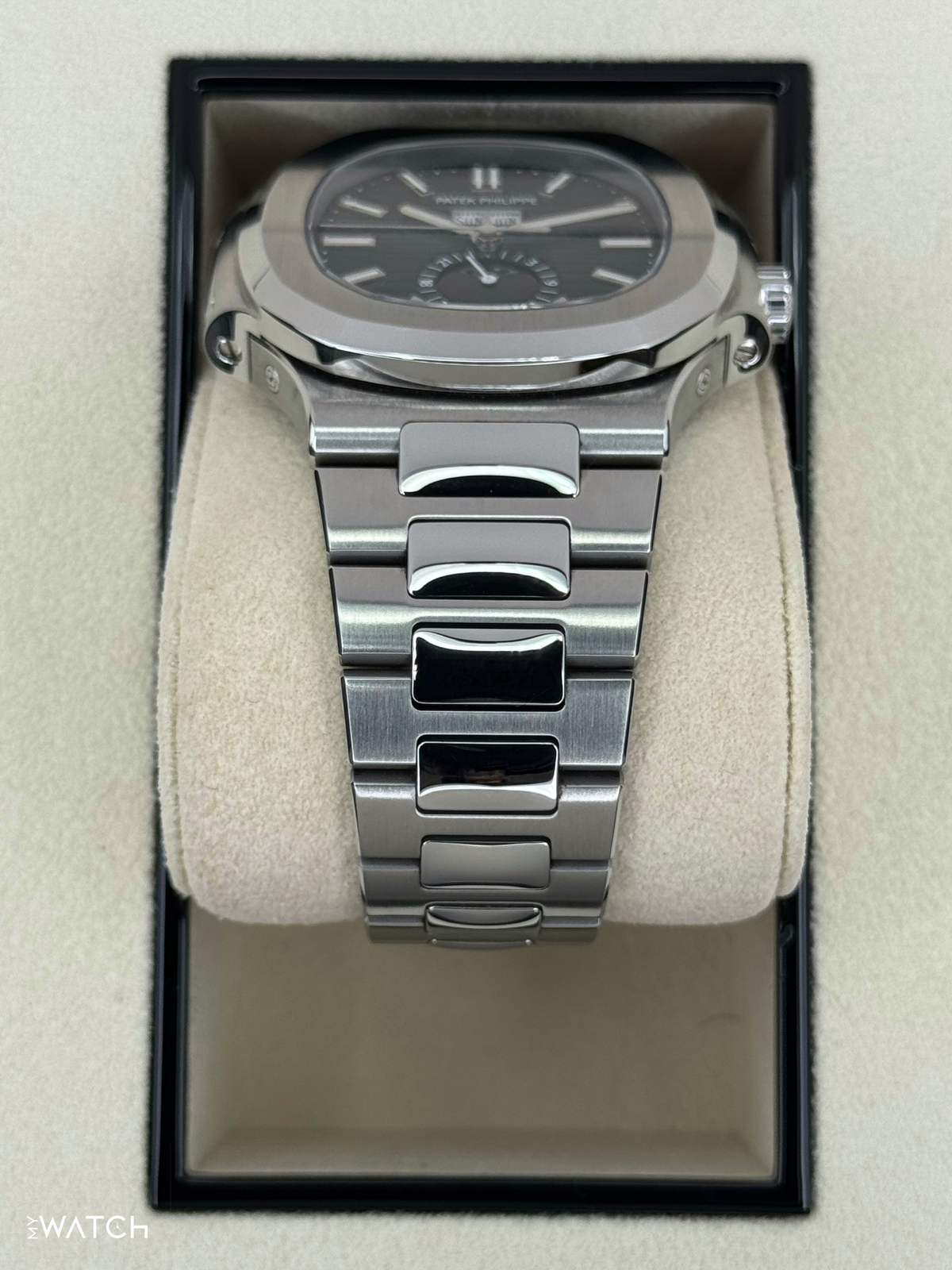 Patek Philippe Nautilus Moonphase 40.5mm 5726/1A-014 Blue Dial – side view