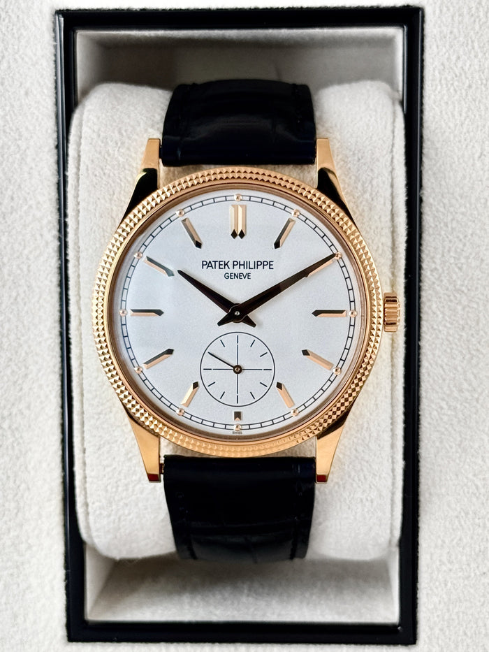Patek Philippe Calatrava 40mm 6119R Rose Gold White Dial – front view