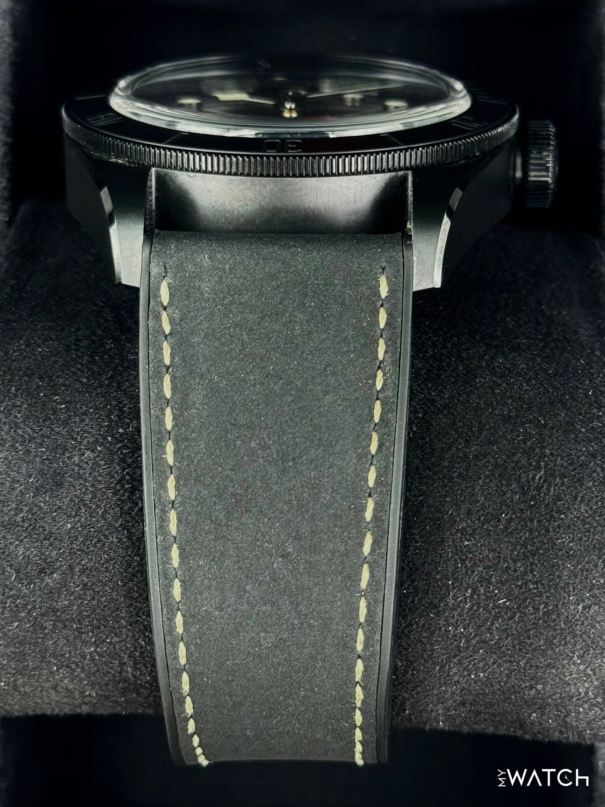 Tudor Black Bay 41mm 79210CNU Ceramic Black Domed Dial – side view