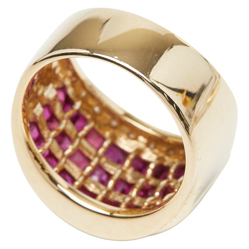 18K Yellow Gold Diamond Ruby Ring – packaging