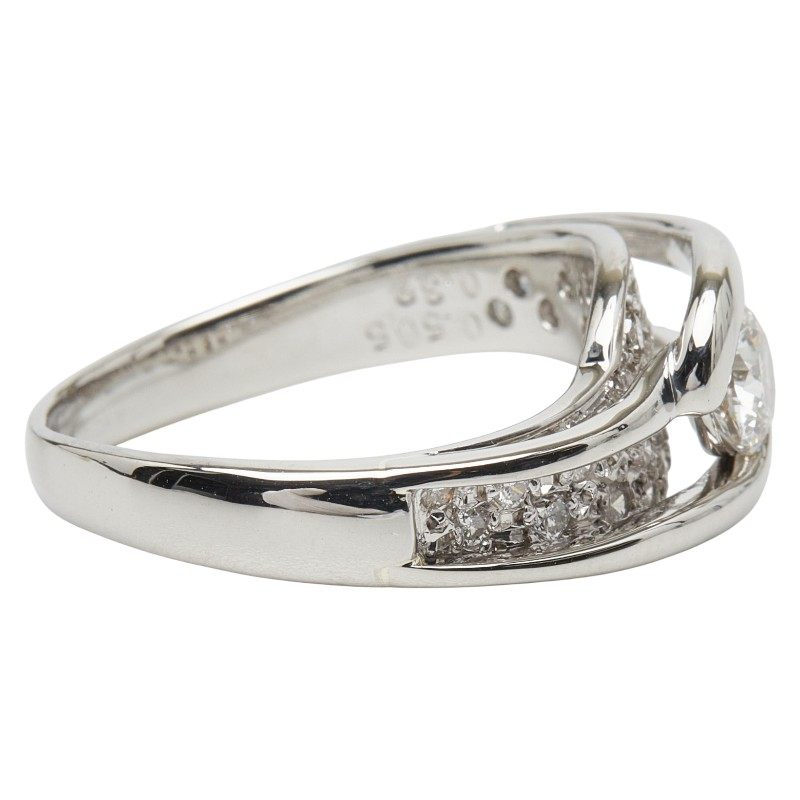 Platinum Diamond Ring – inside band