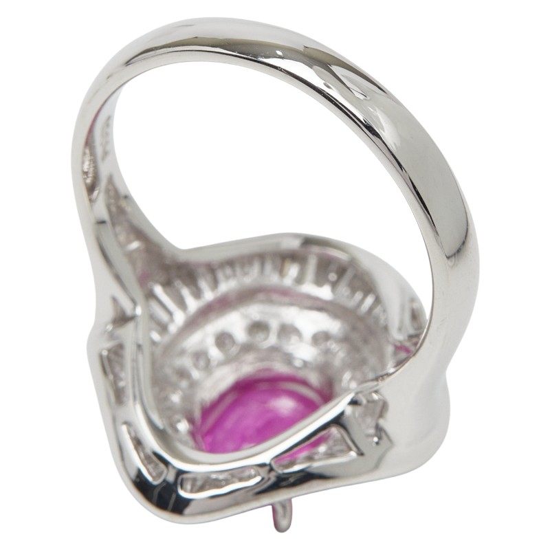Platinum Diamond Sapphire Ring – packaging