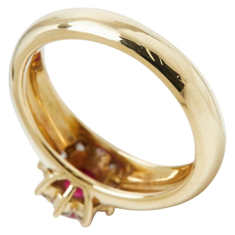 18K Yellow Gold Diamond Ruby Ring – packaging