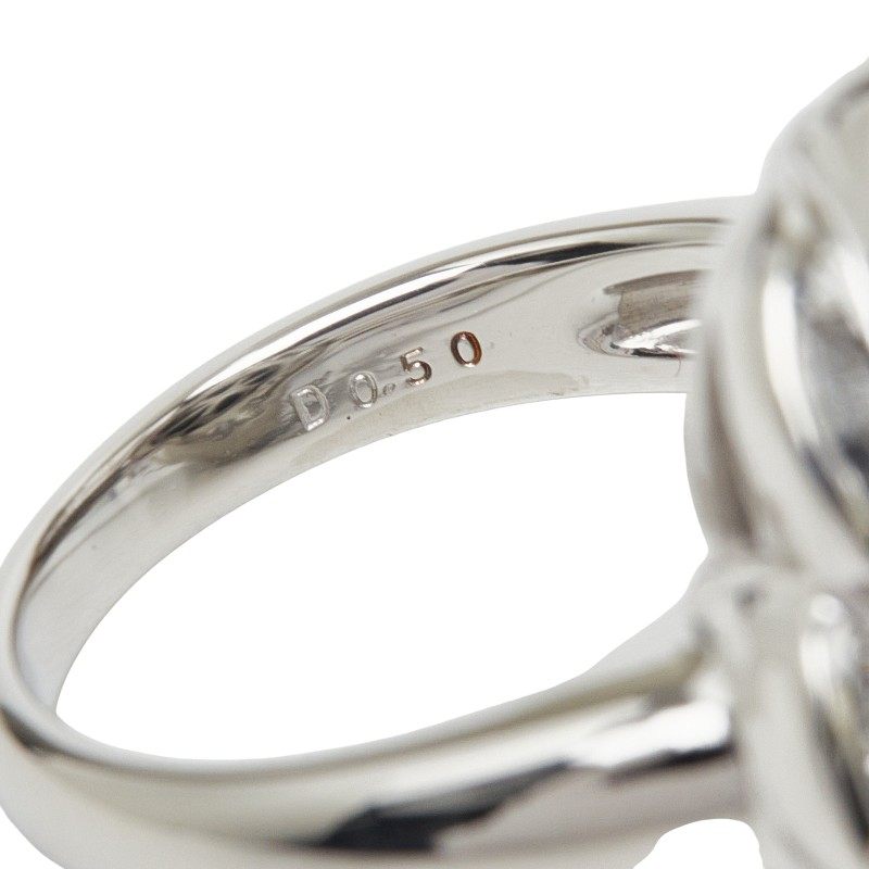 Platinum Black Diamond Pearl Ring – close-up