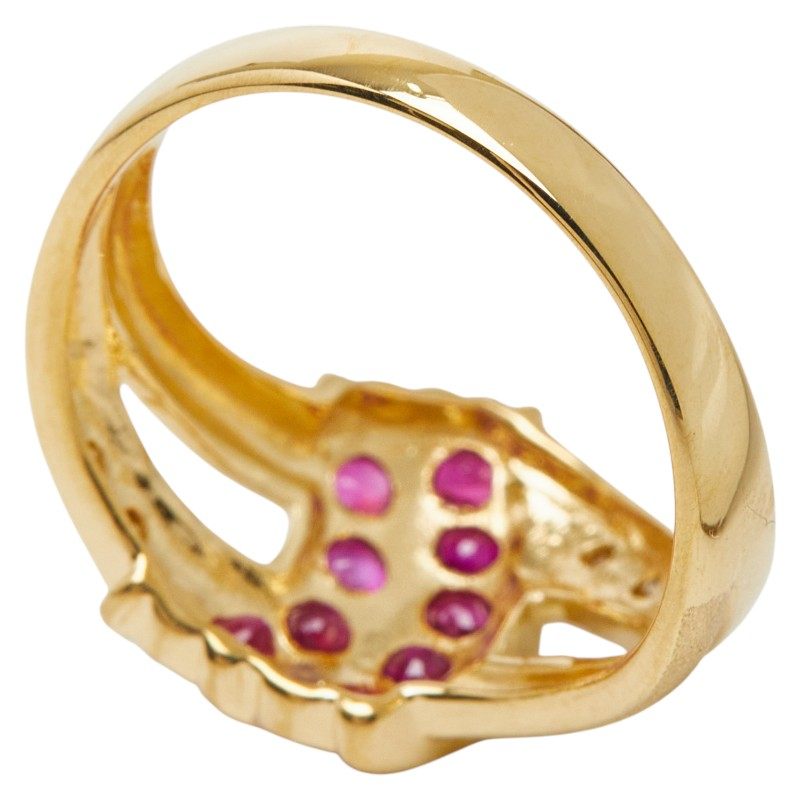 18K Yellow Gold Diamond Ruby Ring – packaging