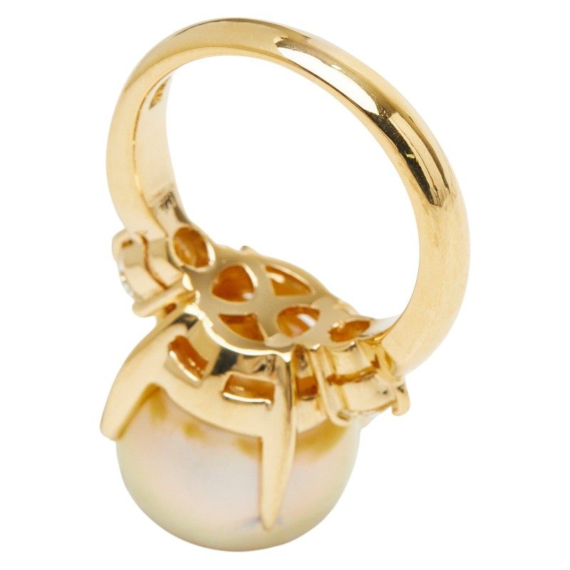 18K Yellow Gold South Sea Pearl Diamond Ring – packaging