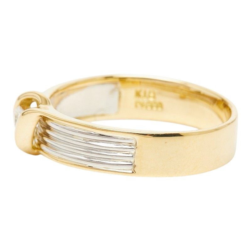 Platinum Combination Diamond Ring – top view