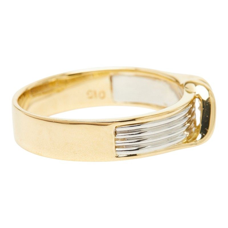 Platinum Combination Diamond Ring – inside band