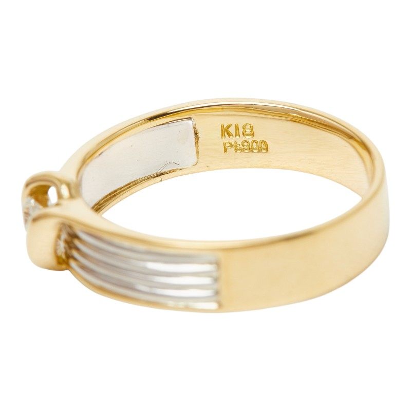 Platinum Combination Diamond Ring – close-up