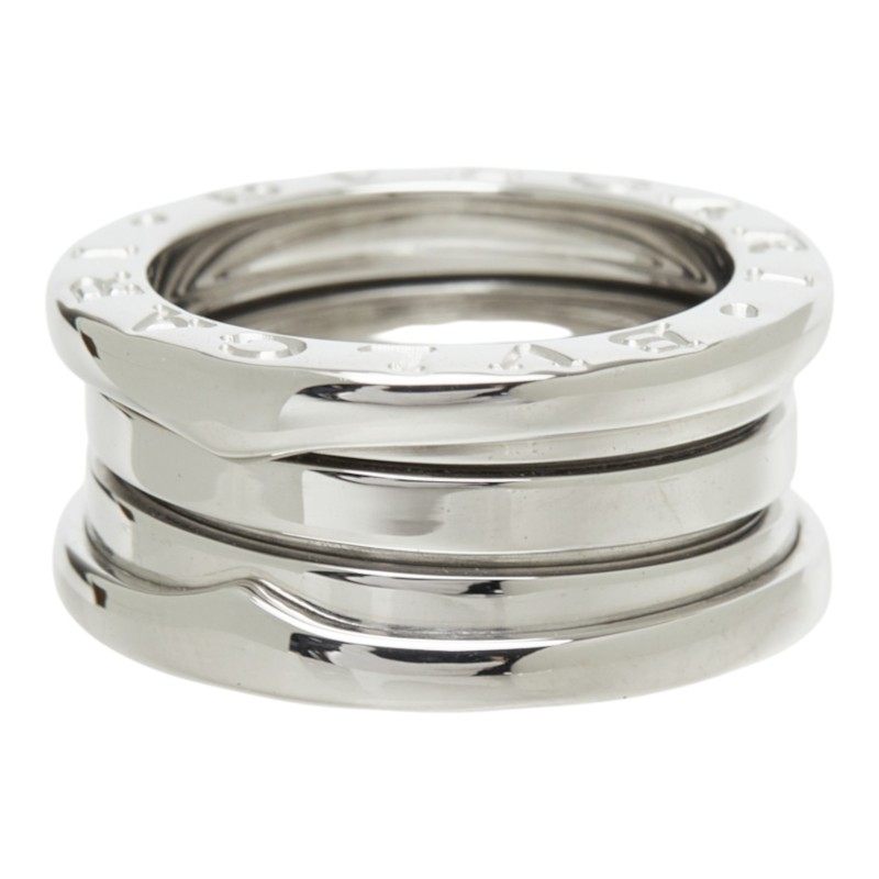 Bulgari B-Zero1 3-Band 18K White Gold Ring – top view
