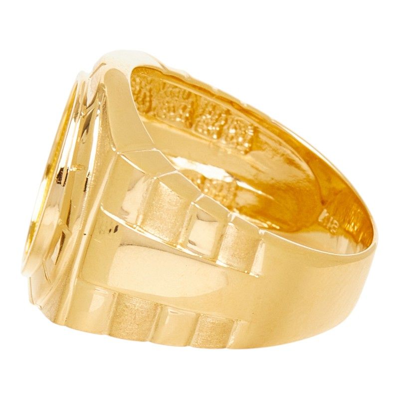 18K Yellow Gold Mosaic Ring – alternate view
