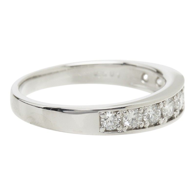 Platinum Half Diamond Eternity Ring – inside band