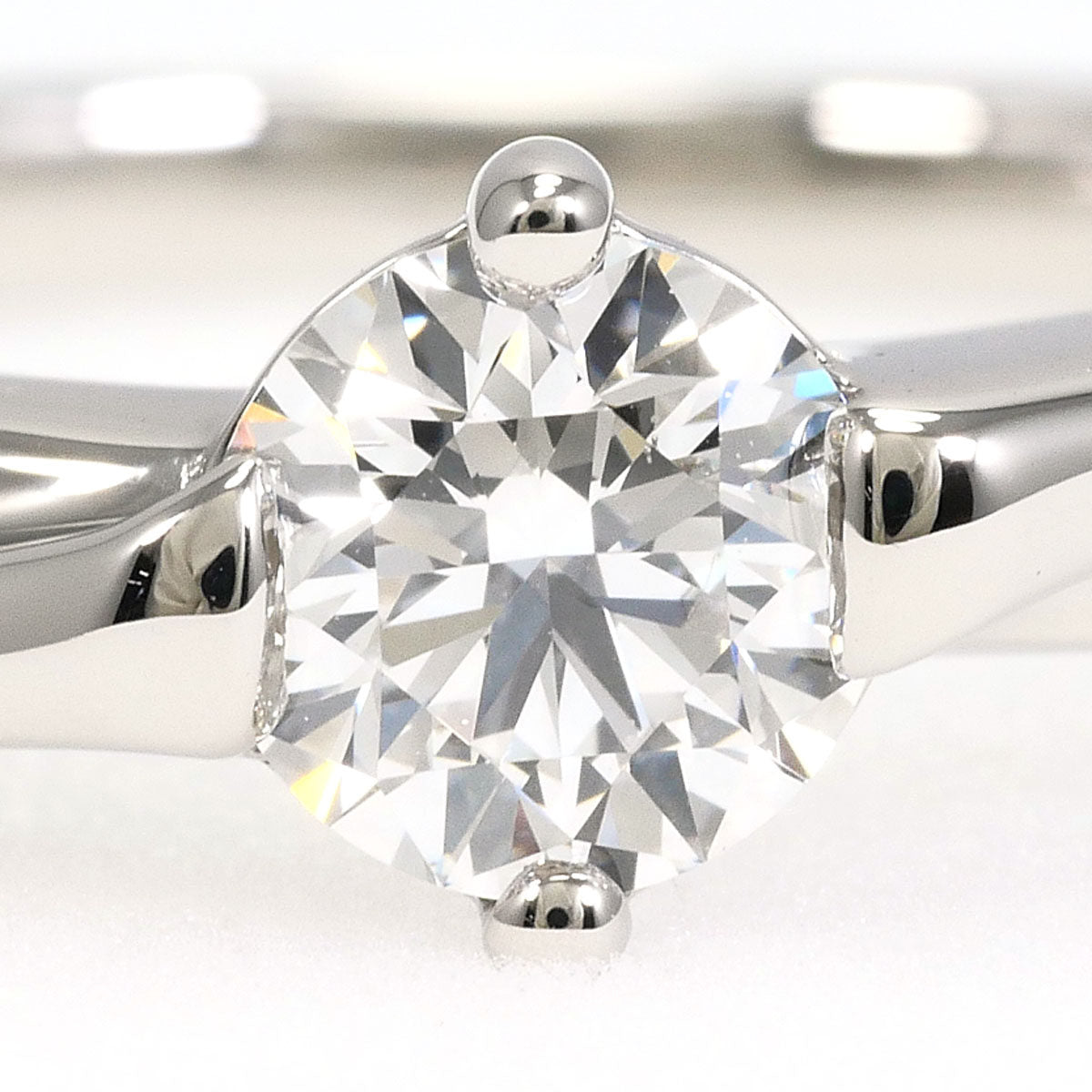 Platinum Diamond Ring – side view