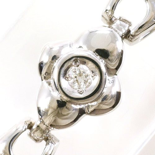14K White Gold Diamond Bracelet – detail view