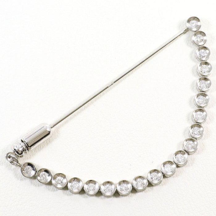 Platinum Diamond Brooch – front view