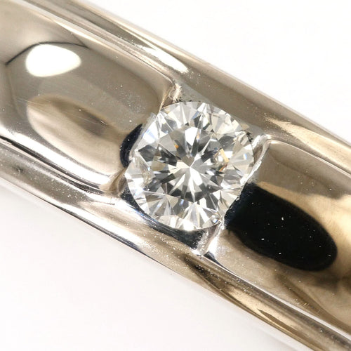 10K White Gold K9 Diamond Ring – side view