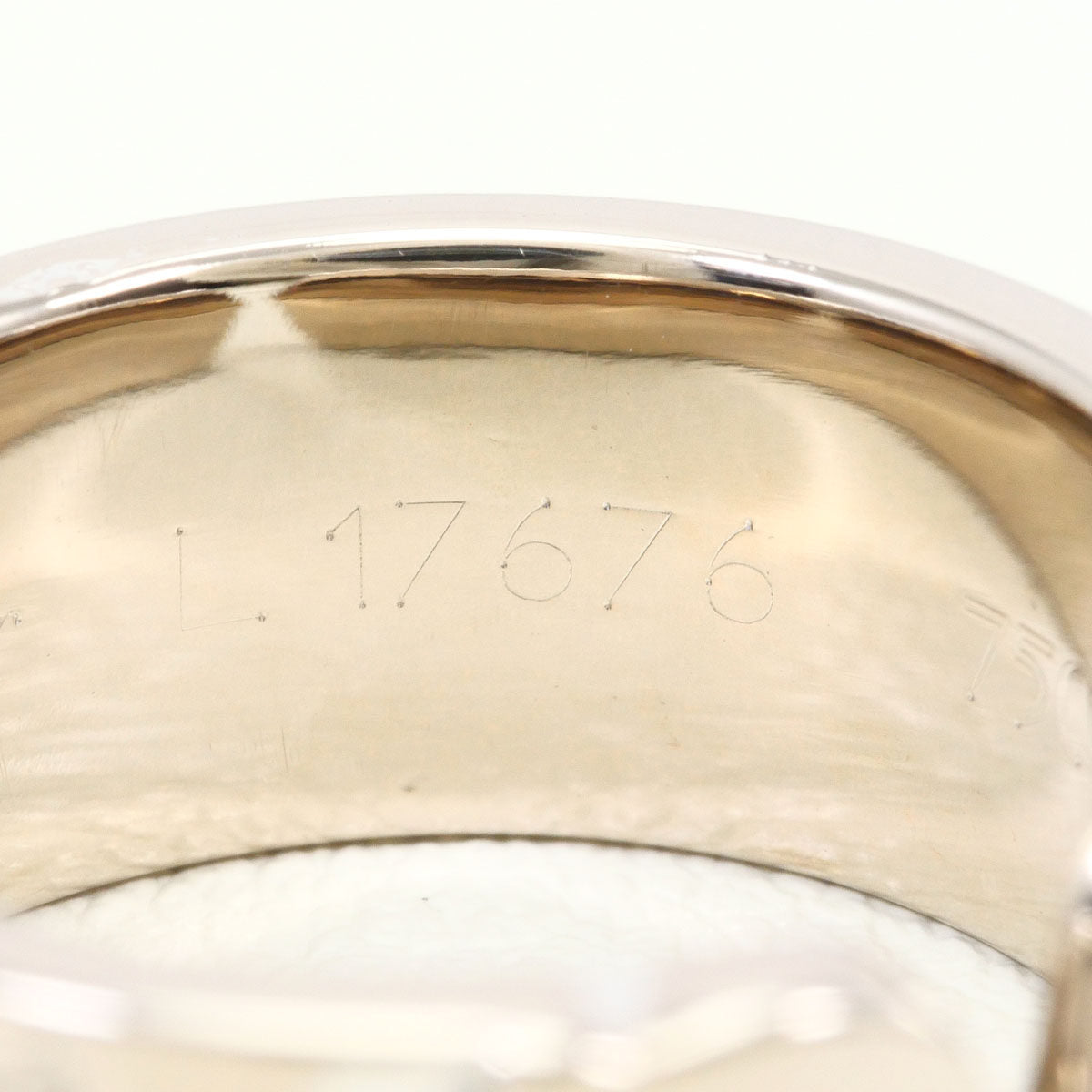 Cartier C2 18K White Gold Ring – close-up