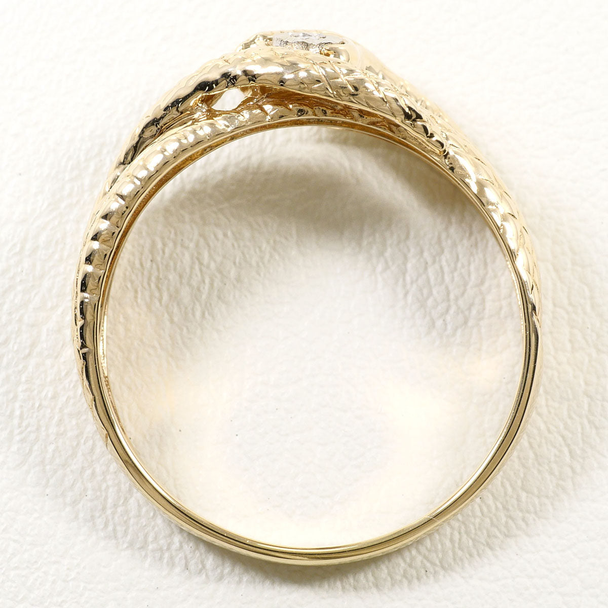 10K Yellow Gold Diamond Ring – top view