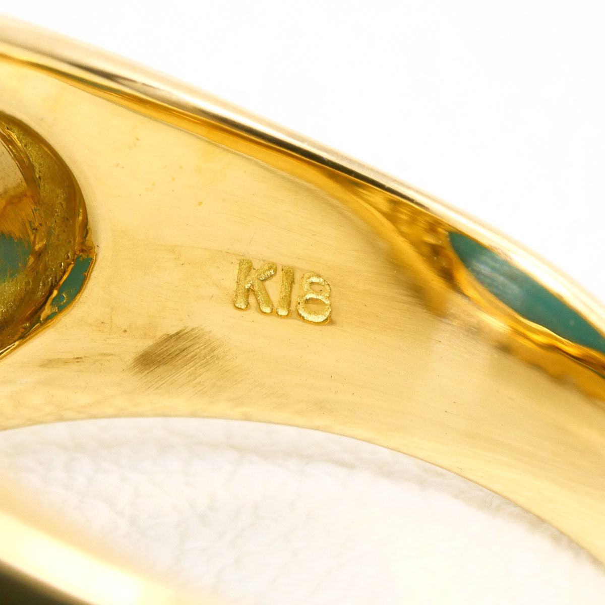 18K Yellow Gold Turquoise Ring – packaging