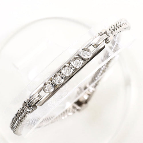 14K White Gold Diamond Bracelet – front view