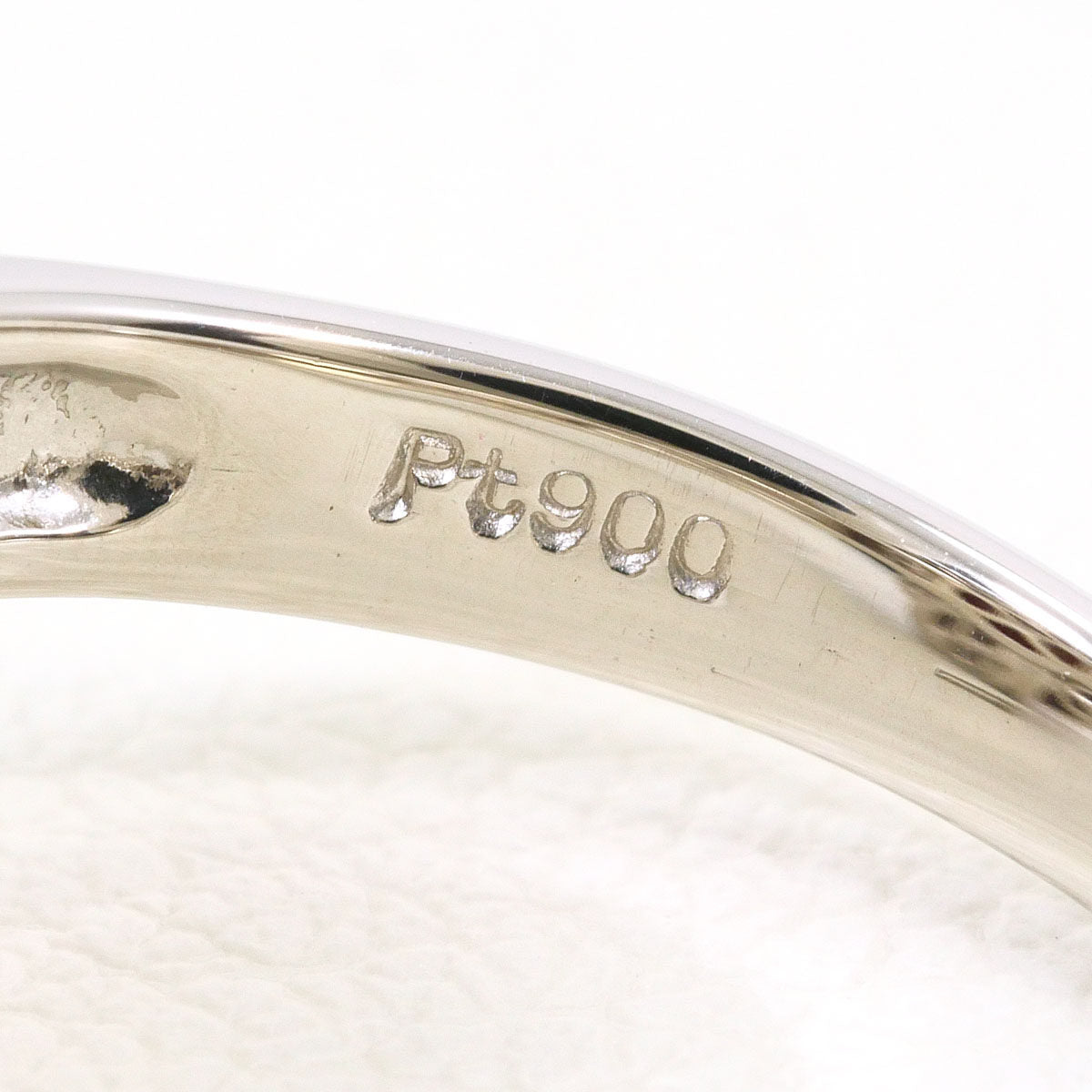 Platinum Diamond Coral Ring – alternate view