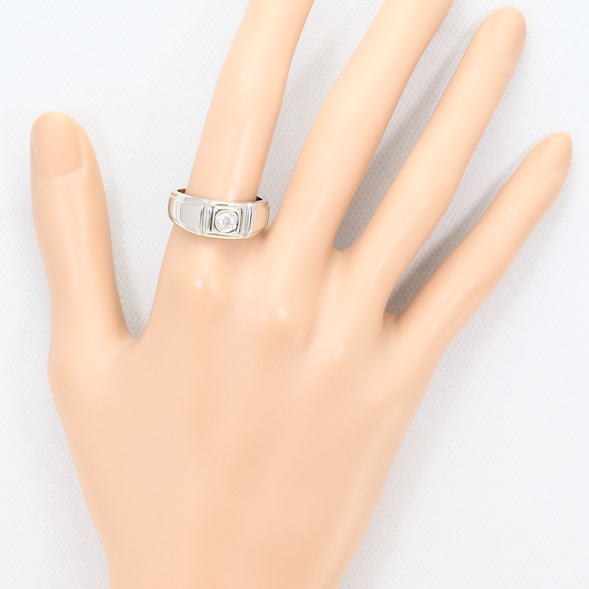 Platinum Diamond Ring – alternate view