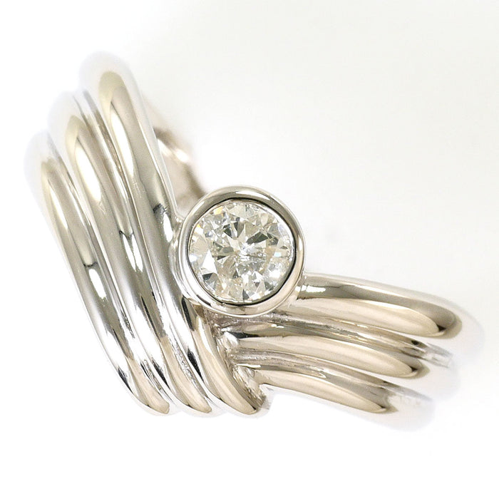 Platinum Diamond Ring – front view